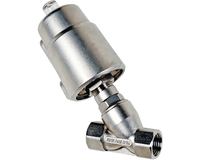 Stainless steel actuated angle seat valve 1434 NC 1/2'' T50
